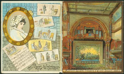 Teatro Madison Square, temporada de invierno 1882-83, programa para Young Mrs. Winthrop. [portada], 1882 de American School